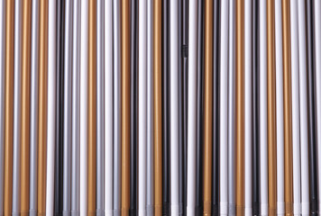 A set of straws of multicolored plastic tubes for the background