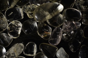 background stones transparent quartz closeup