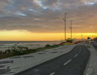 Fototapeta premium rio de janeiro beach sunset