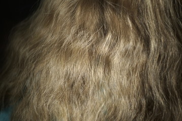 small girl with loose blond hair 