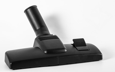 Black nozzle for vacuum cleaner on a white background