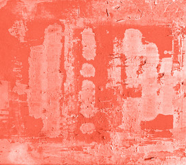 Living coral colored concrete background texture, color of year 2019 concept. 16-1546.