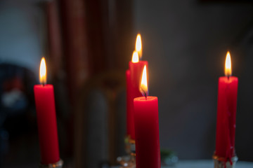 candles stand with four candles