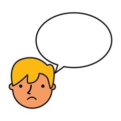 boy face sad speech bubble