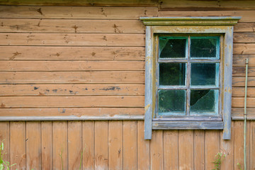 window in a country house