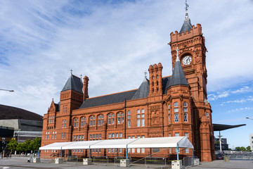 Obraz premium Pierhead Building Cardiff Bay