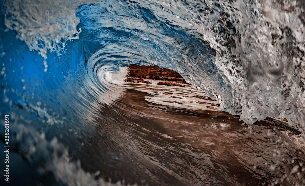 Wall mural ocean rp curl surfing wave
