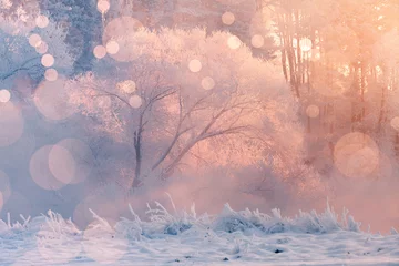 Möbelaufkleber Winter Winter background