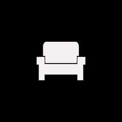 armchair vector icon. flat armchair design. armchair illustration for graphic