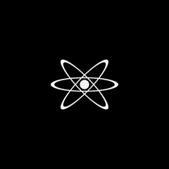 Atom vector icon. flat Atom design. Atom illustration for graphic