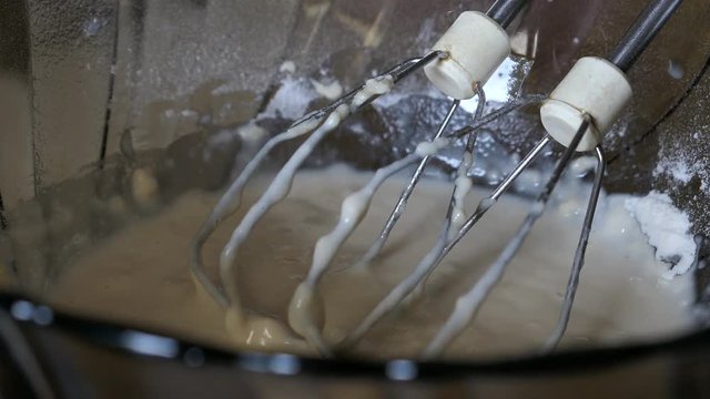 Mixing Batter In A Bowl