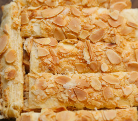 Sweet almond cookies isolated