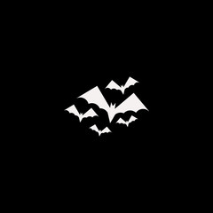 bats vector icon. flat bats design. bats illustration for graphic
