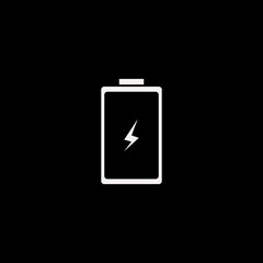 battery vector icon. flat battery design. battery illustration for graphic