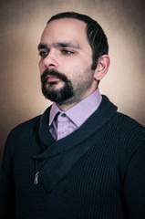 Portrait of the bearded man