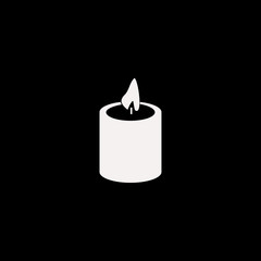 candle vector icon. flat candle design. candle illustration for graphic