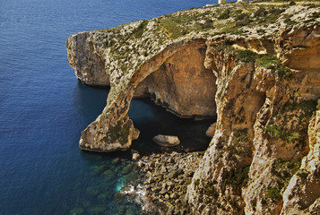 Blue Grotto near Zurrieq. Malta