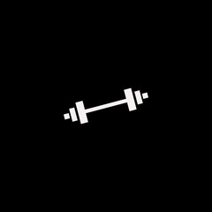 Dumbbell vector icon. flat Dumbbell design. Dumbbell illustration for graphic