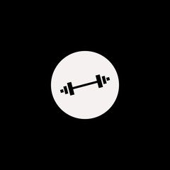 Dumbbell vector icon. flat Dumbbell design. Dumbbell illustration for graphic
