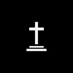 grave vector icon. flat grave design. grave illustration for graphic