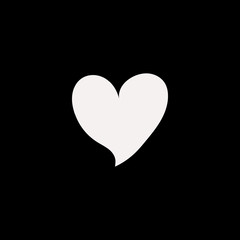 Heart vector icon. flat Heart design. Heart illustration for graphic