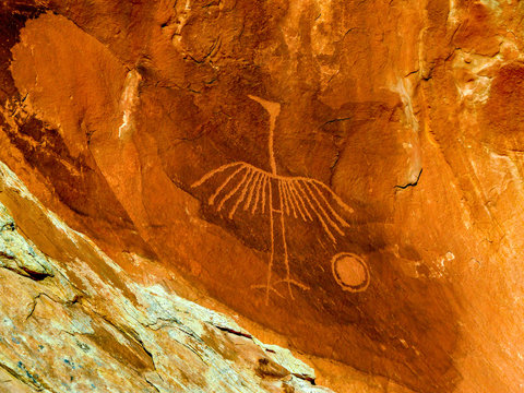 Heron Petroglyph - Cedar Mesa Utah