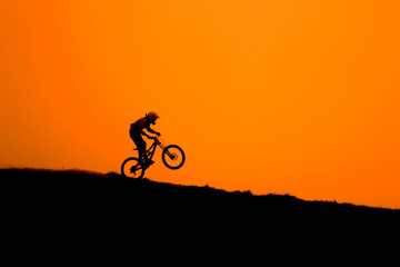 Mountain Biking at Sunrise 