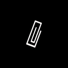 paper clip vector icon. flat paper clip design. paper clip illustration for graphic