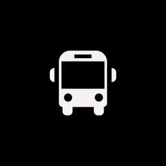 school bus vector icon. flat school bus design. school bus illustration for graphic