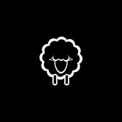 sheep vector icon. flat sheep design. sheep illustration for graphic