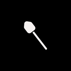 shovel vector icon. flat shovel design. shovel illustration for graphic