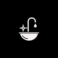 sink vector icon. flat sink design. sink illustration for graphic