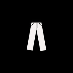 trousers vector icon. flat trousers design. trousers illustration for graphic