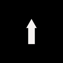 up arrow vector icon. flat up arrow design. up arrow illustration for graphic
