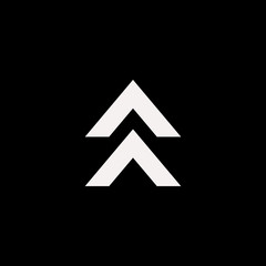 up arrow vector icon. flat up arrow design. up arrow illustration for graphic