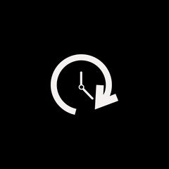 update time vector icon. flat update time design. update time illustration for graphic