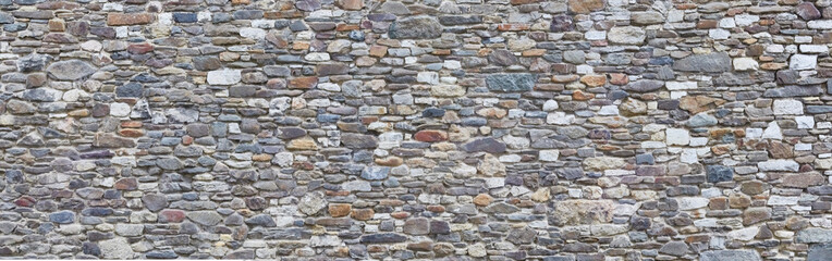 Rustic natural stone wall