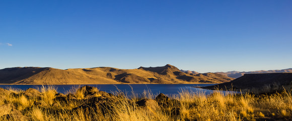 Landscape view from Sillustani, Peru