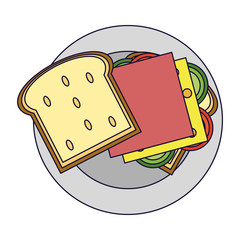 Delicious sandwich food