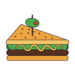 Delicious sandwich food