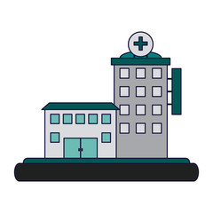 Obraz premium Hospital building scenery