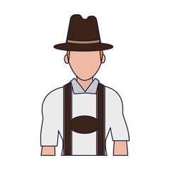 Bavarian man oktoberfest