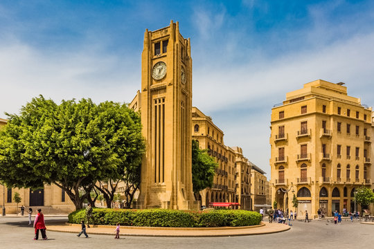 Nijmeh Square downtown in Beirut capital city of Lebanon Middle east