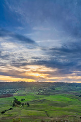 Sun Through Clouds in San Luis Obispo, CA