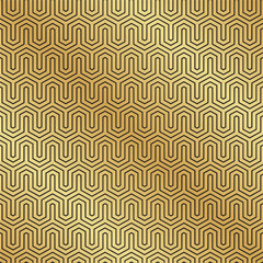 Abstract seamless Art Deco chevron angled lattice trellis pattern