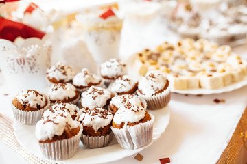 wedding food, festive dessert, delicious dishes