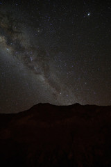 moon and stars milky way