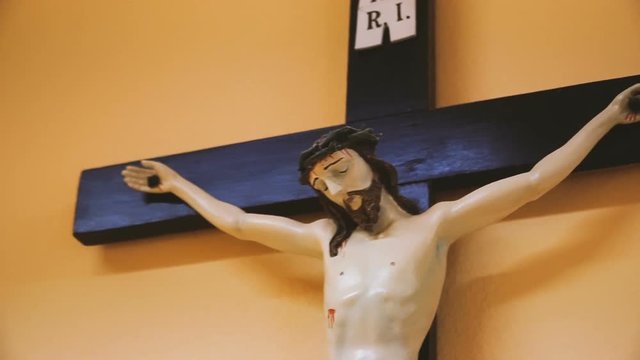 Religion. Cross with Jesus Chrestos