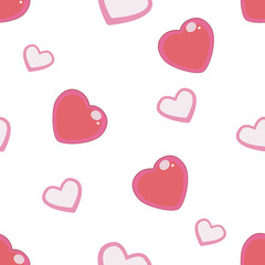 Romantic pattern of hearts