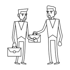 Business teamwork executive in black and white